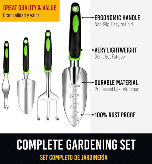 Garden Tools 9Pieces Set - Rust Proof